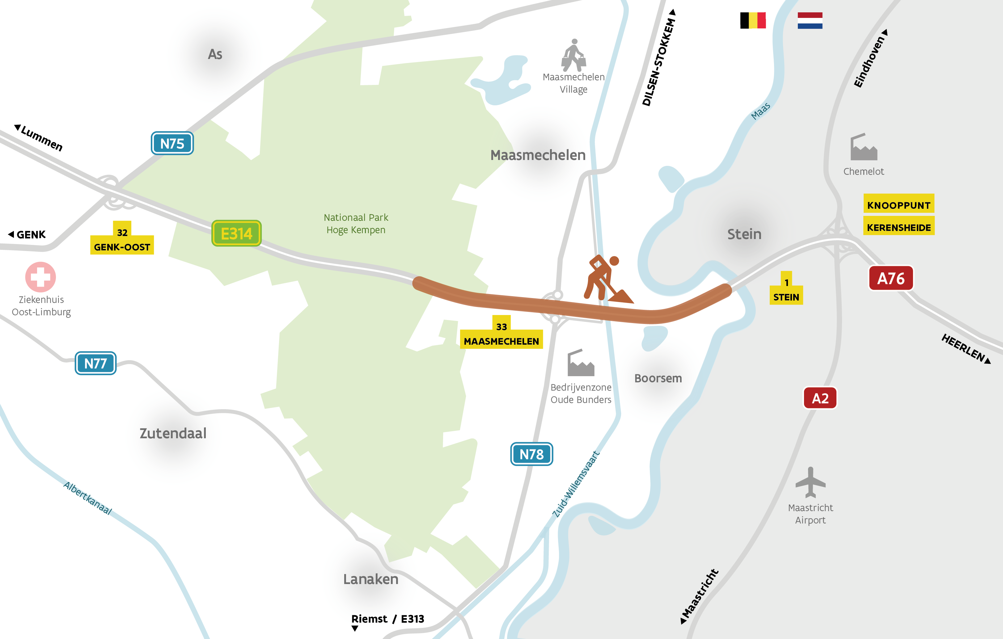 Renovatie Viaduct En Wegdek E314 Boorsem | Wegen En Verkeer